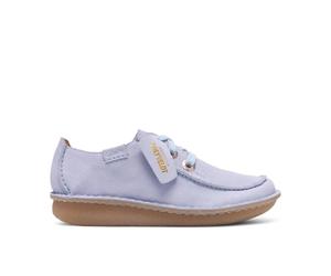 Clarks Women's Funny Dream Light Blue Suede Lace Up | Size: 4.5-Standard Fit Clarks Blue 4.5-Standard Fit
