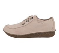 Clarks Funny Dream Pink Leather Womens lacing shoes 8226-34D in a Plain Leather in Size 5