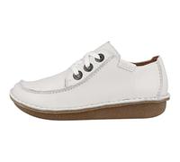 Clarks Women's Funny Dream Oxford, White Leather, 4 UK