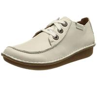 Clarks Women's Funny Dream Oxford, White Leather, 5.5 UK