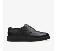 Clarks Womens Glickly Brogue 2 Black Leather Brogues Leather Casual