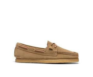 Clarks Womens Godney Boat Maple Suede Slip Ons,Boat Shoes