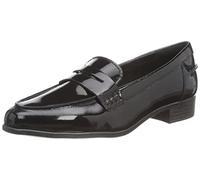 Clarks Women's Hamble Driving Style Loafer, Black Black Pat I, 4.5 UK