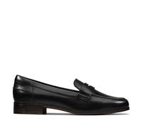 Clarks Women's Hamble Loafer Black Leather Loafers, Slip Ons | Size: 5-Standard Fit Clarks Black 5-Standard Fit