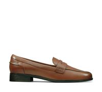 Clarks Women's Hamble Loafer Tan Leather Loafers, Slip Ons in Brown | Size: 6-Standard Fit Clarks Brown 6-Standard Fit