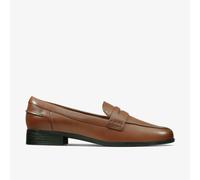 Clarks Womens Hamble Loafer Tan Leather Slip Ons,Loafers Leather Casual