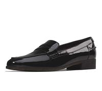 Clarks Women's Hamble Loafers, Black Pat Black Patent, 6.5 UK