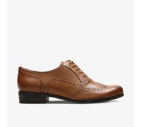 Clarks Womens Hamble Oak Dark Tan Leather Brogues,Lace Up Leather Casual