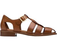 Clarks - Women's Hana Sun Shoes, Brown Leather, 5.5 UK