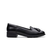 Clarks Women's Havisham Edge Loafer, Black Leather, 7.5 UK