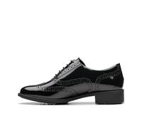 Clarks Women's Havisham Oak Mary Jane Flat, Black Leather, 3 UK