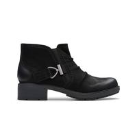 Clarks Women's Hearth Clara Black Nubuck Ankle Boots | Size: 6.5-Standard Fit Clarks Black 6.5-Standard Fit