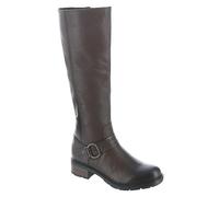 Clarks Women's Hearth Rae Wide Shaft Knee High Boot, Dark Brown Leather, 7