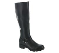 Clarks Womens Hearth Raews Leather Buckle Knee-High Boots, Black Leather, 8