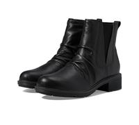 Clarks Women's Hearth Rose Mid Calf Boot, Black Leather, 8.5 Wide