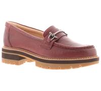 Clarks Womens Heels Orianna Bit Leather Slip On red UK Size