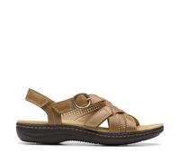 Clarks Women's Heritage Casual Flat Sandal, Tan Leather, 9.5 UK