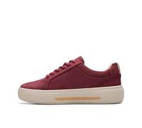 Clarks Women's Hollyhock Walk Sneaker, Burgundy, 5.5 UK