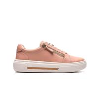 Clarks Women's Hollyrose Zip Light Pink Leather Trainers | Size: 5/Standard Fit