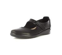 Clarks Women's Hope Henley Loafers, Black Black Leather, 7.5 UK