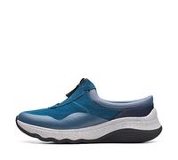 Clarks Women's Jaunt Way Clog, Blue Grey Suede, 7 UK