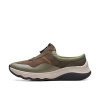 Clarks Women's Jaunt Way Sneaker, Dark Olive, 7 UK