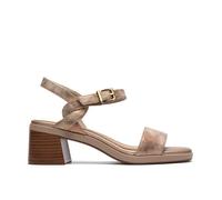 Clarks Women's Jaylan Ray Bronze Metallic Heeled Sandals in Metallics | Size: 7-Standard Fit Clarks Metallics 7-Standard Fit