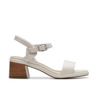 Clarks Women's Jaylan Ray Sandal, Off White Lea, 3 UK