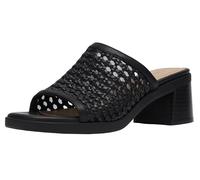 Clarks Women's Jaylan Slide Heeled Sandal, Black Synthetic, 9.5 UK