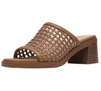 Clarks Women's Jaylan Slide Heeled Sandal, Tan Synthetic, 3 UK