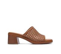 Clarks Women's Jaylan Slide Heeled Sandal, Tan Synthetic, 7 UK