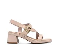 Clarks Women's Jaylan Sol Heeled Sandal, Off White Leather, 5.5 UK