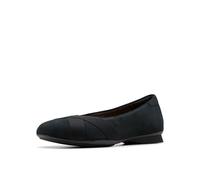 Clarks Women's Jazmynn Gem Ballet Flat, Black Suede, 6 UK