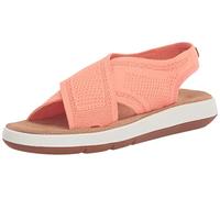 Clarks Women's Jemsa Dash Slide Sandal, Lightweight Coral Knit, 3 UK