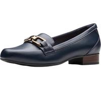 Clarks Women's Juliet Echo Loafer, Navy Leather, 4.5 UK