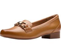 Clarks Women's Juliet Echo Loafer, Tan Leather, 4.5 UK