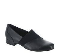 Clarks Women's Juliet Gem Loafer, Black Leather, 10 Wide