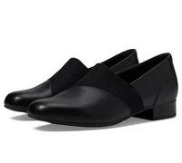 Clarks Women's Juliet Gem Loafer, Black Leather, 5.5