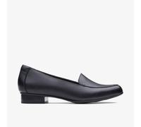 Clarks Womens Juliet Lora Black Leather Loafers Leather Casual
