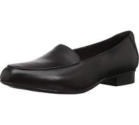 Clarks Women's Juliet Lora Loafer, Black Leather, 12 Wide