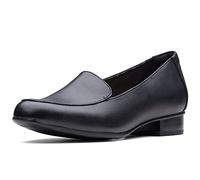 Clarks Women's Juliet Lora Loafer, Black Leather, 7.5 UK