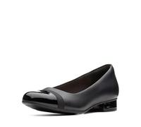 Clarks Women's Juliet Monte Pump, Black Leather/Synthetic, 7.5 UK