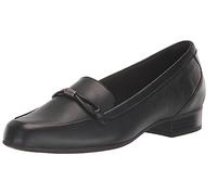 Clarks Women's Juliet Shine Loafer, Black Leather, 6 UK