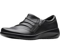 Clarks Women's Kaetlyn Mila Loafer, Black Leather, 4.5 UK