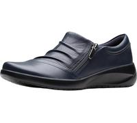 Clarks Women's Kaetlyn Mila Loafer, Navy Leather, 3.5 UK