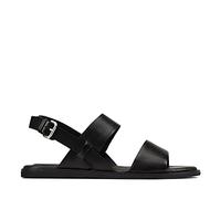 Clarks Womens Karsea Strap Sandal, Black Black Leather, 4.5 UK