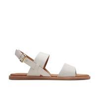 Clarks Women's Karsea Strap Sandal, White Combi, 4.5 UK