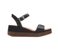 Clarks - Womens Kassanda Lily Sandals, Color Black Leather, Size: 6 UK