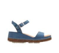 Clarks - Womens Kassanda Lily Sandals, Color Blue Nubuck, Size: 6 UK Wide