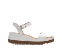 Clarks Women's Kassanda Lily Wedge Sandal, White, 7 UK